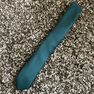 New Mens Egara Hunter Green Slim Fit Skinny Tailored Tie